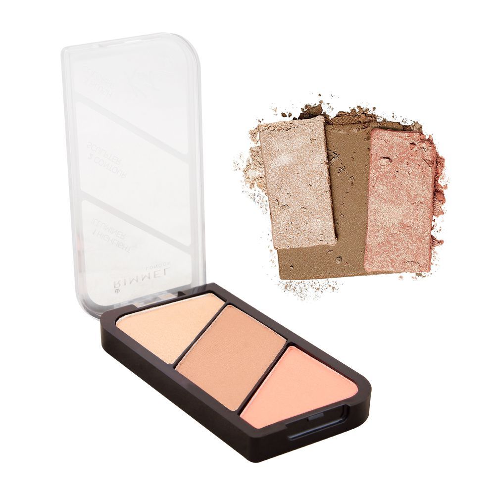 Rimmel Kate Sculpting And Highlighting Kit, 002 Coral Glow