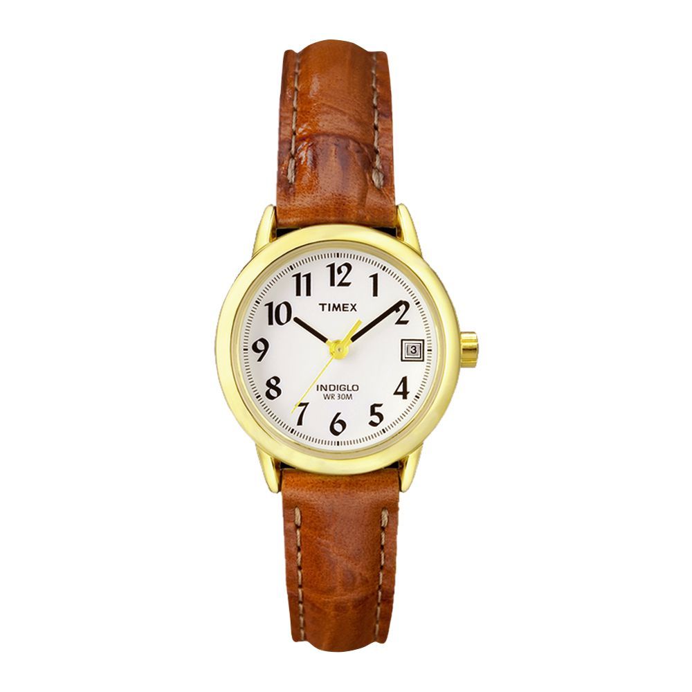 Timex Women's Indiglo Leather Strap Watch - T2J761