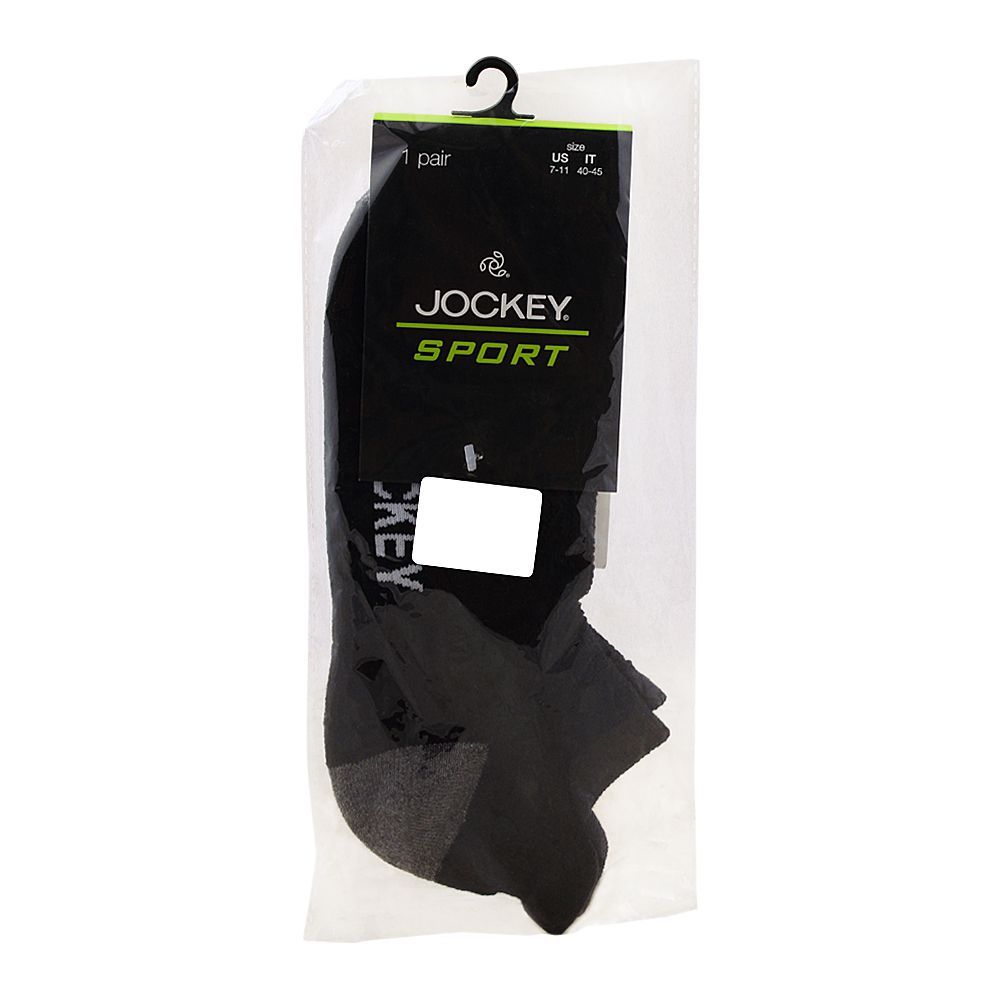 Jockey Men's Sport Ankle Socks, Black/Grey, MC7AJ026