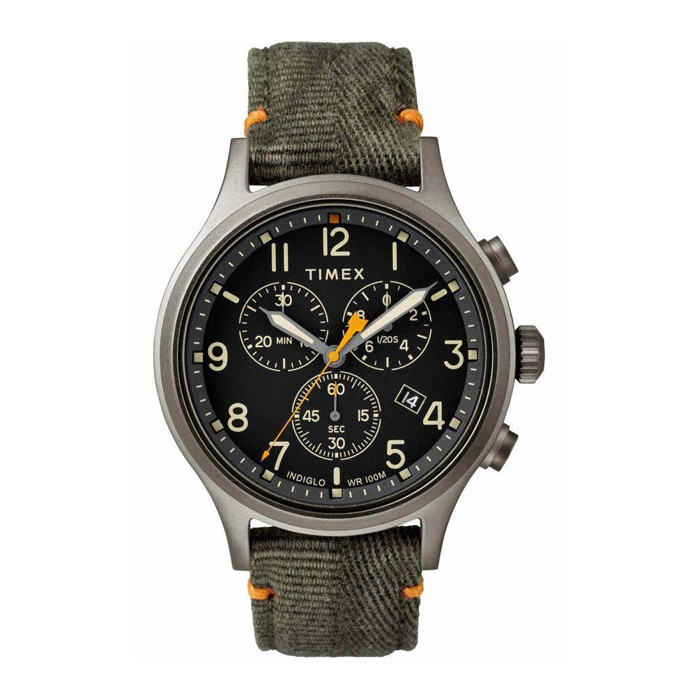 Timex Men's Allied Chronograph Analog Green Dial Watch - TW2R60200