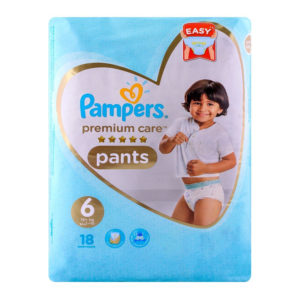 Pampers Premium  Pants No. 6, 16+kg 18-Pack