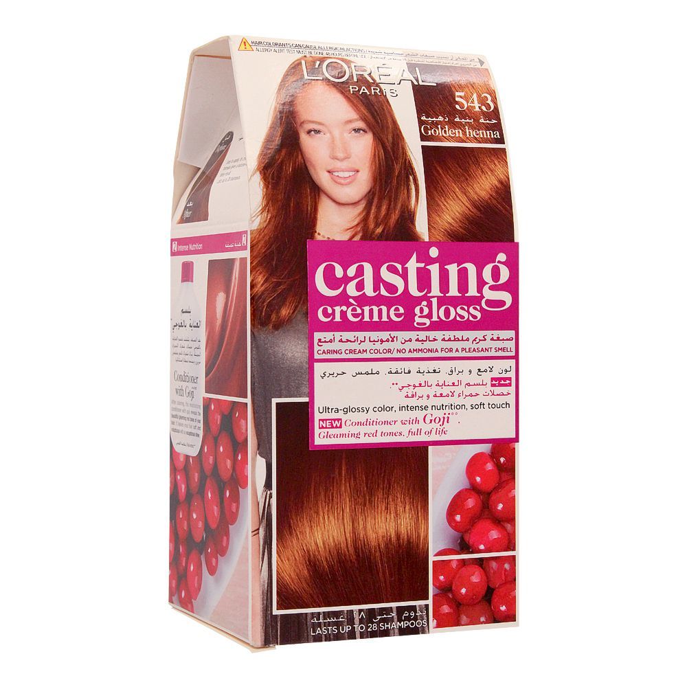 L'Oreal Paris Casting Creme Gloss Hair Colour, 543 Golden Henna
