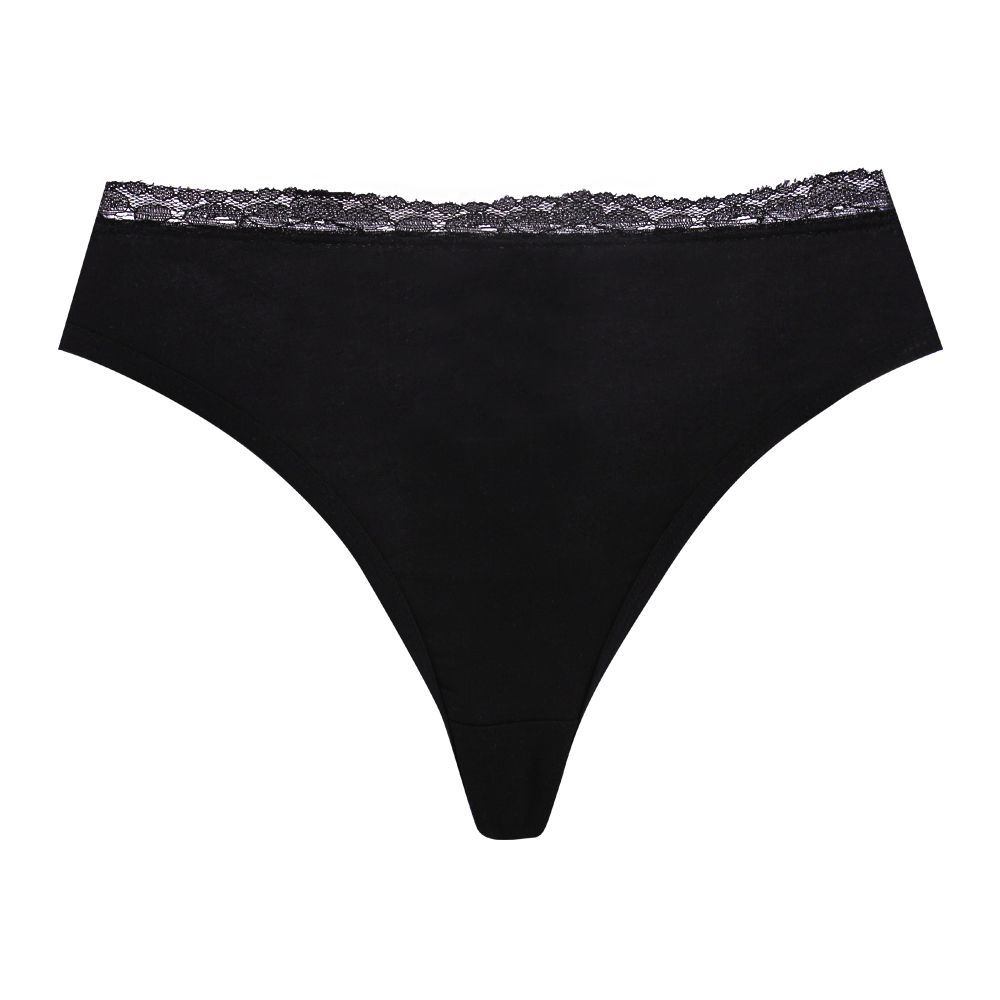 BLS String Front Lace Panty Black, BLS-2020
