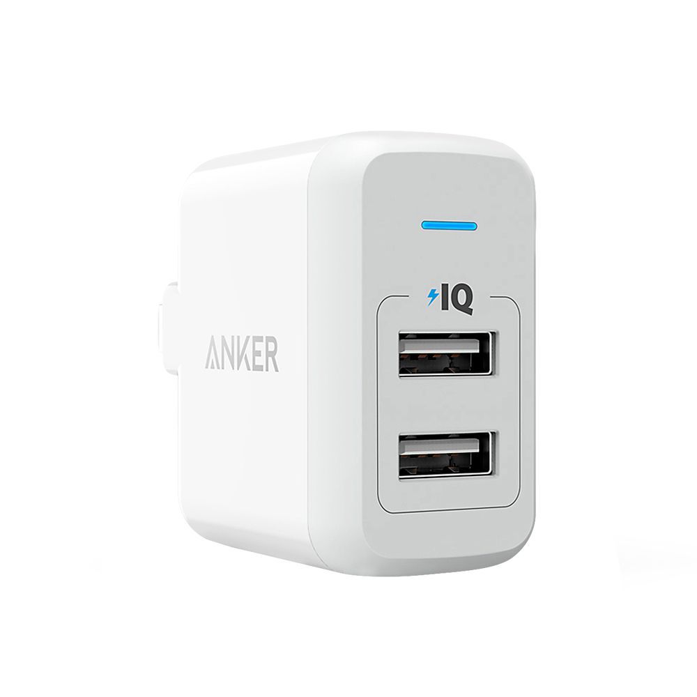 Anker Power Port 2 Lite Dual Port USB Wall Charger White - A2129J21