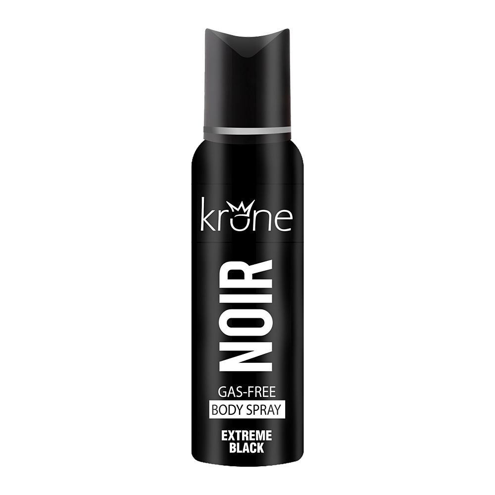 Krone Noir Extreme Black Gas-Free Men's Deodorant Body Spray, 125ml