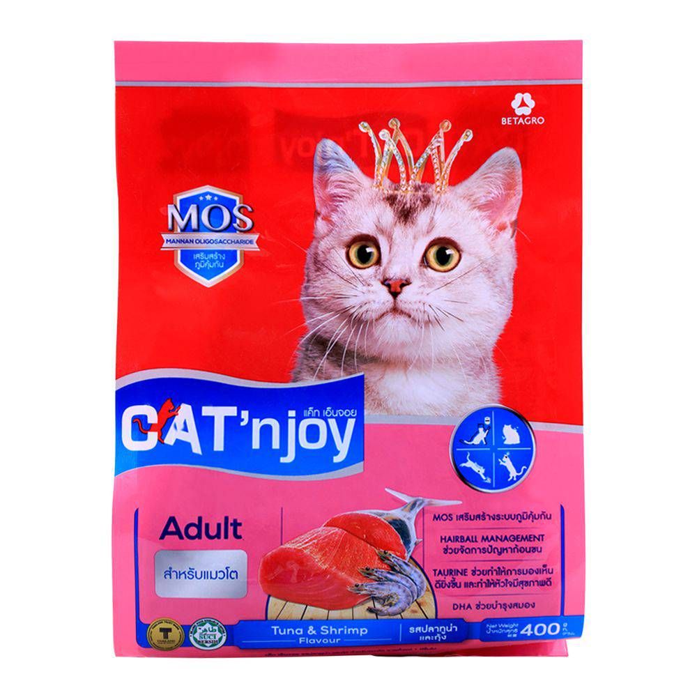 CAT'njoy Adult Tuna & Shrimp Flavor Cat Food 400g