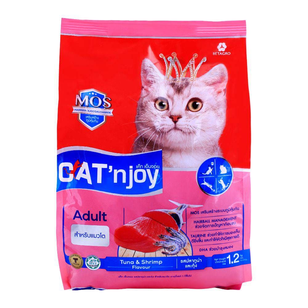 CAT'njoy Adult Tuna & Shrimp Flavor Cat Food 1.2 KG