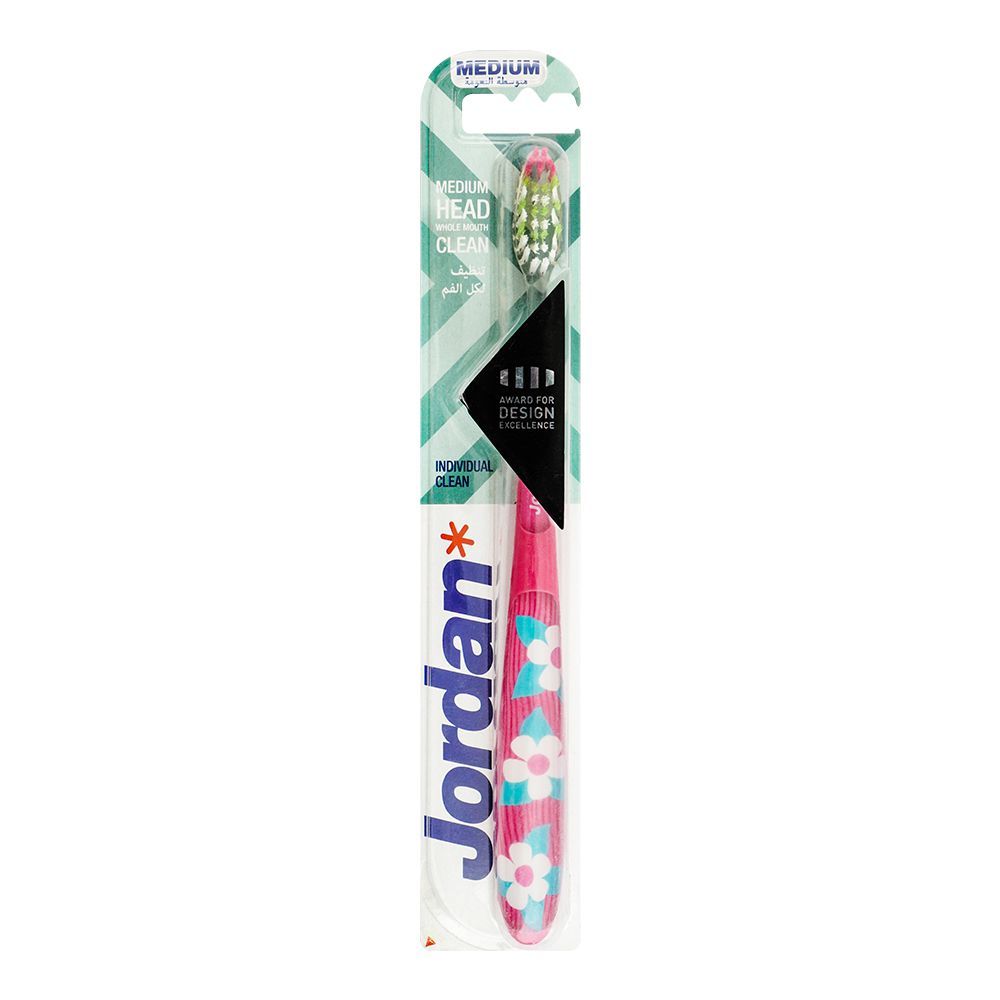 Jordan Individual Clean Toothbrush, Medium, 10258