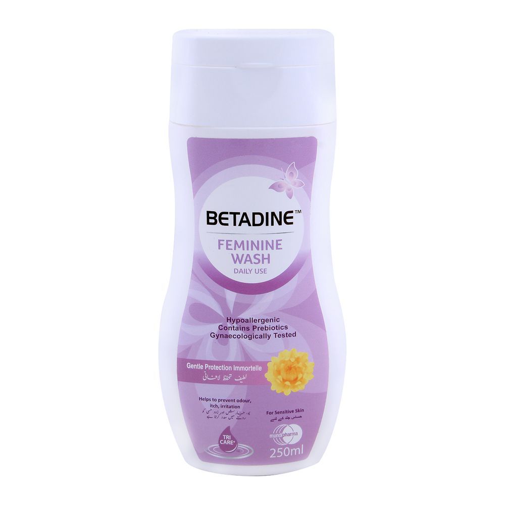 Betadine Feminine Wash Sensitive Skin Gentle Protection 250ml