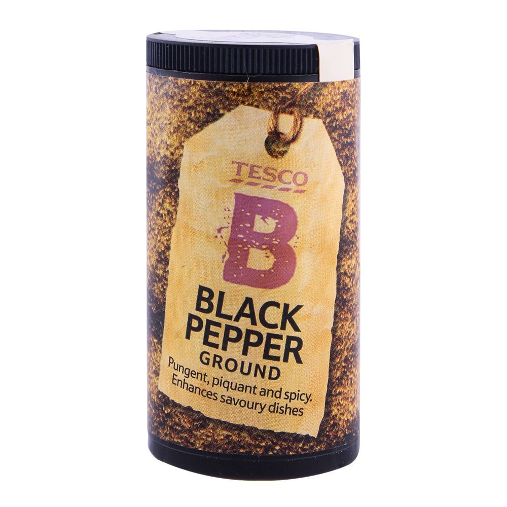 Purchase Tesco Black Pepper Ground 25g Jar Online at Special Price in