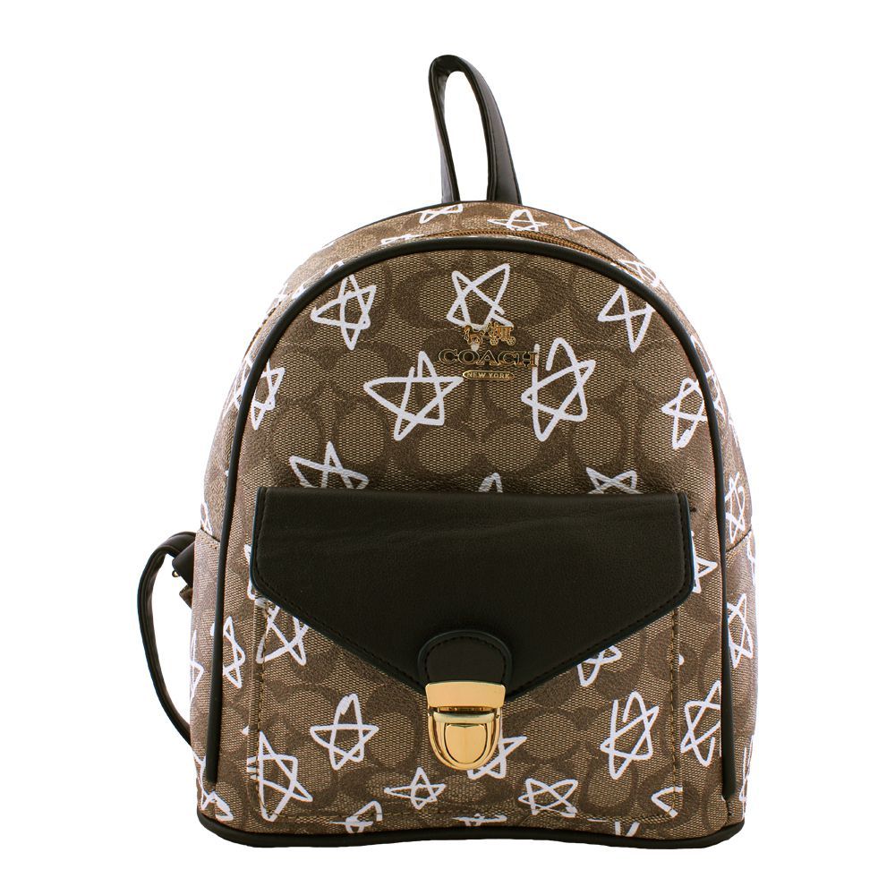 Coach Style Women Backpack Brown - 830
