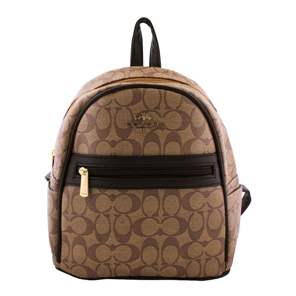 Coach Style Women Backpack Light Brown - 3001 