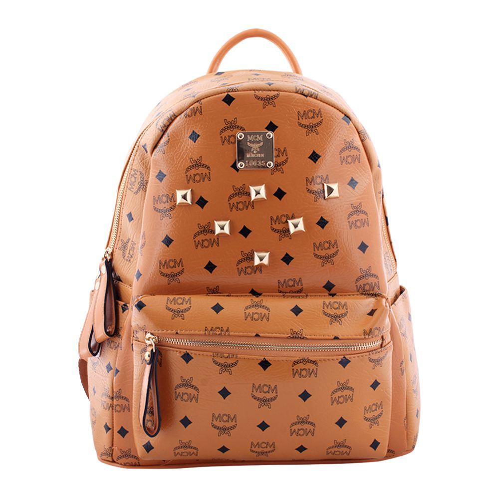 MCM Style Women Backpack Light Brown - M41078