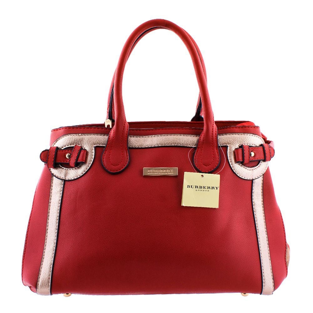 Burberry Style Women Handbag Red - 8829