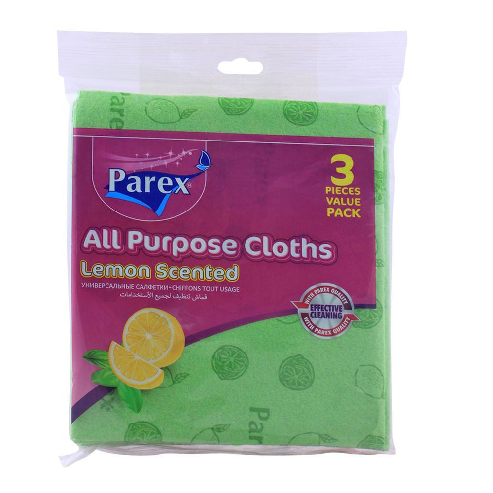 Parex All Purpose Cloths, Lemon Scented, 3-Pack
