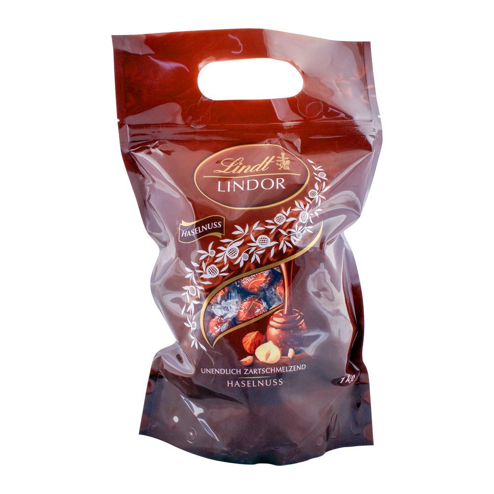 Lindt Lindor Hazelnut Chocolate 1kg Pouch