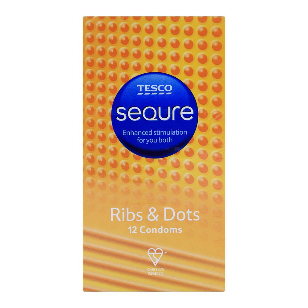 Tesco Sequre Ribs & Dots Condoms 12-Pack
