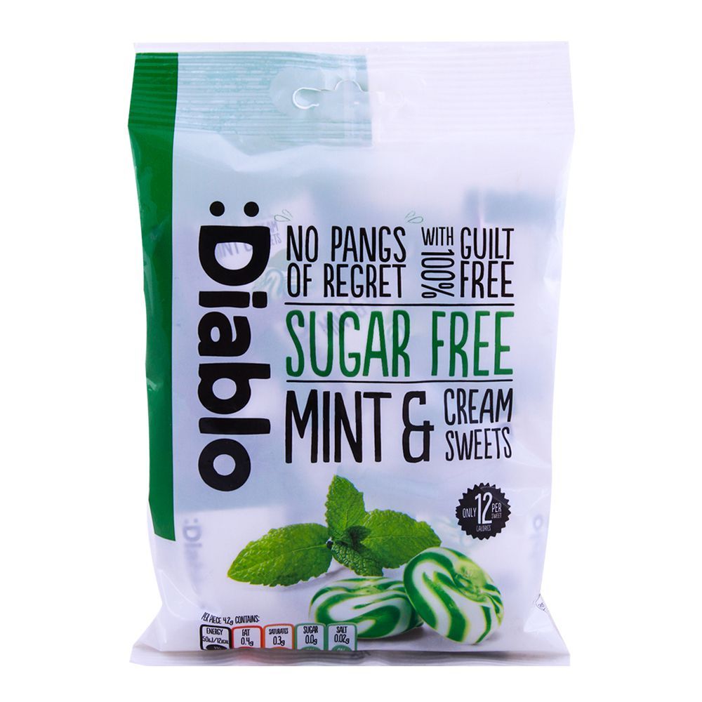 Diablo Sugar Free Mint & Cream Sweets 75g