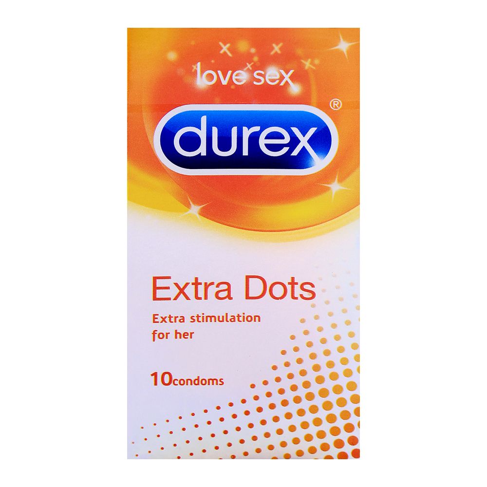Durex Extra Dots Extra Stimulation Condoms 10-Pack