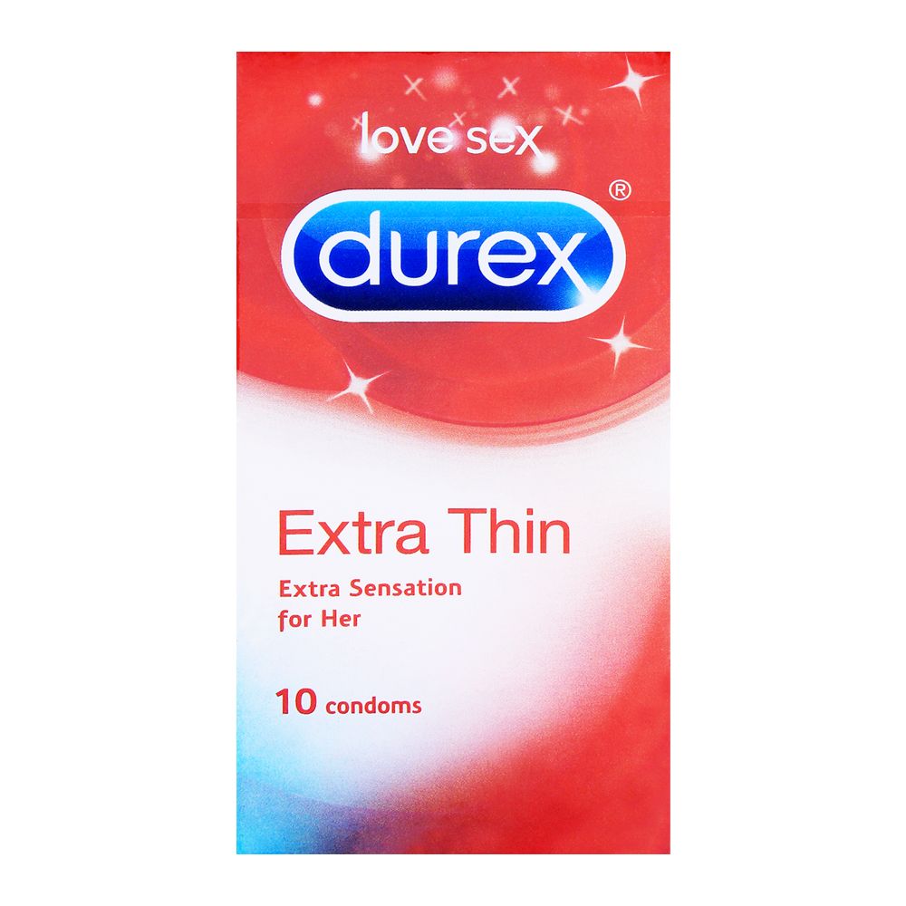 Durex Extra Thin Extra Sensation For Her Condoms 10-Pack