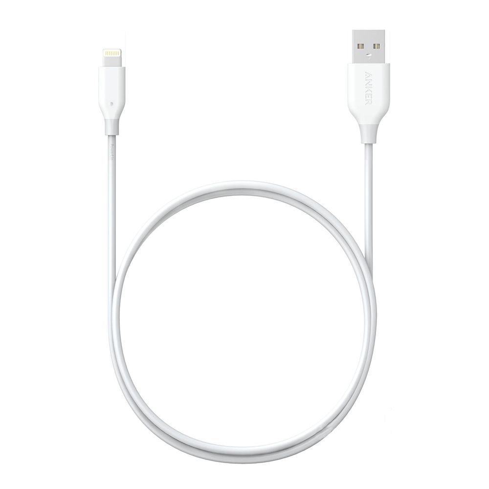 Anker PowerLine+ Lightning Cable, 3ft White, A8121H21