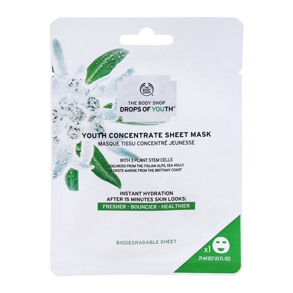 The Body Shop Drops Of Youth, Youth Concentrate Sheet Mask, 21ml