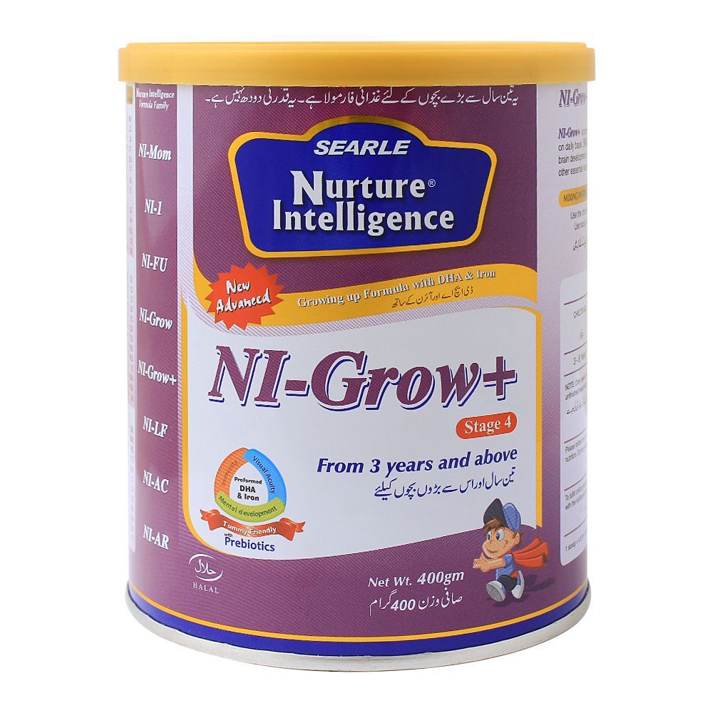 Nuture Intelligence NI-Grow+ Stage 4, Growing-Up Formula, 400g