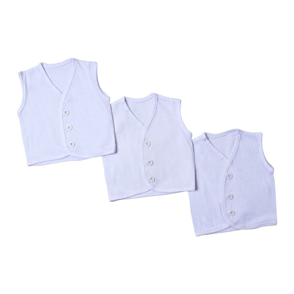 Angel's Kiss Newborn Vest, Size Zero, White