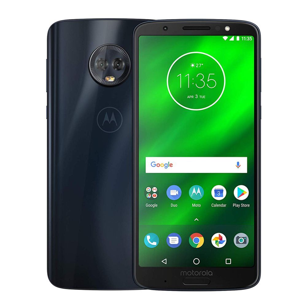 Motorola Moto G6 Plus, 4GB/64GB Deep Indigo Smartphone, XT1926