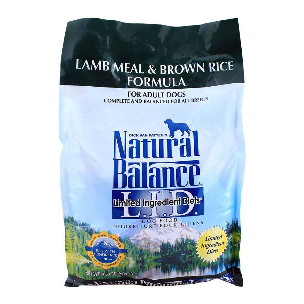 Natural Balance Adult Lamb Meal & Brown Rice Dog Food 2.04 KG
