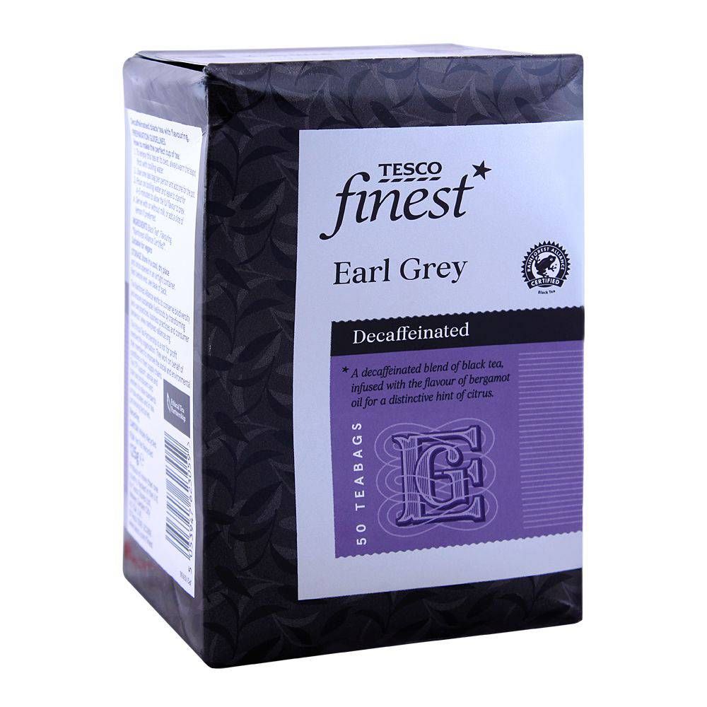 Tesco Finest Earl Grey Decaffeinated Tea Bags 50-Pack