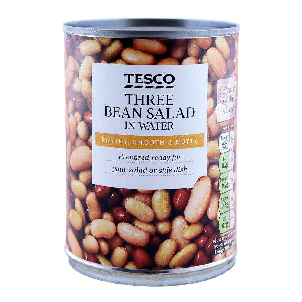 Tesco Three Bean Salad In Water 400g