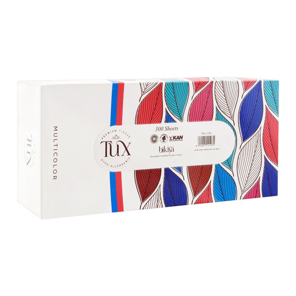 Tux Multi Color Premium Tissues, Box, 150x2ply