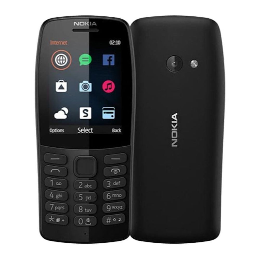 Nokia 210 Dual Sim Mobile Phone, Black, TA-1139 