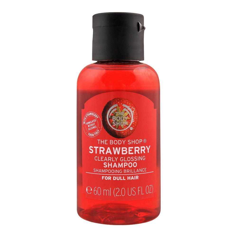 The Body Shop Strawberry Clearly Glossing Shampoo, For Dull Hair, 60ml