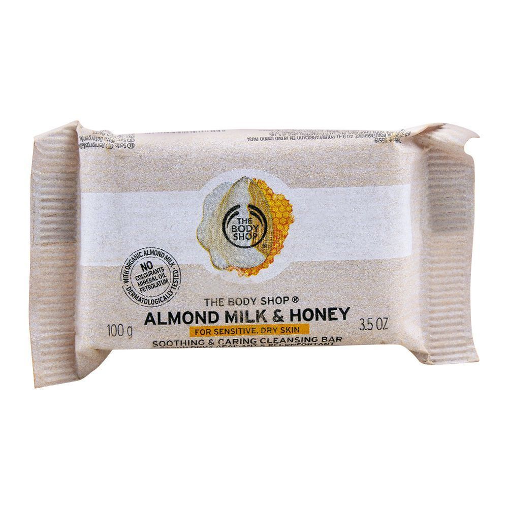 The Body Shop Almond Milk & Honey Soap, For Sensitive/Dry Skin, 100g