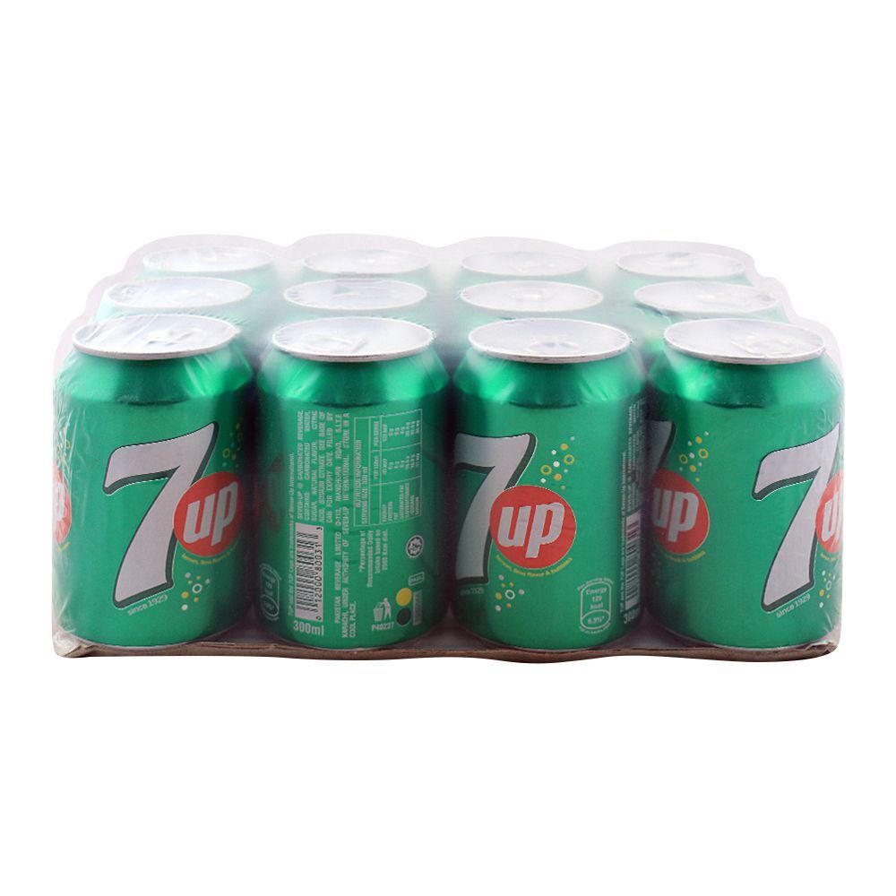 7UP Can (Local) 300ml, 12 Pieces