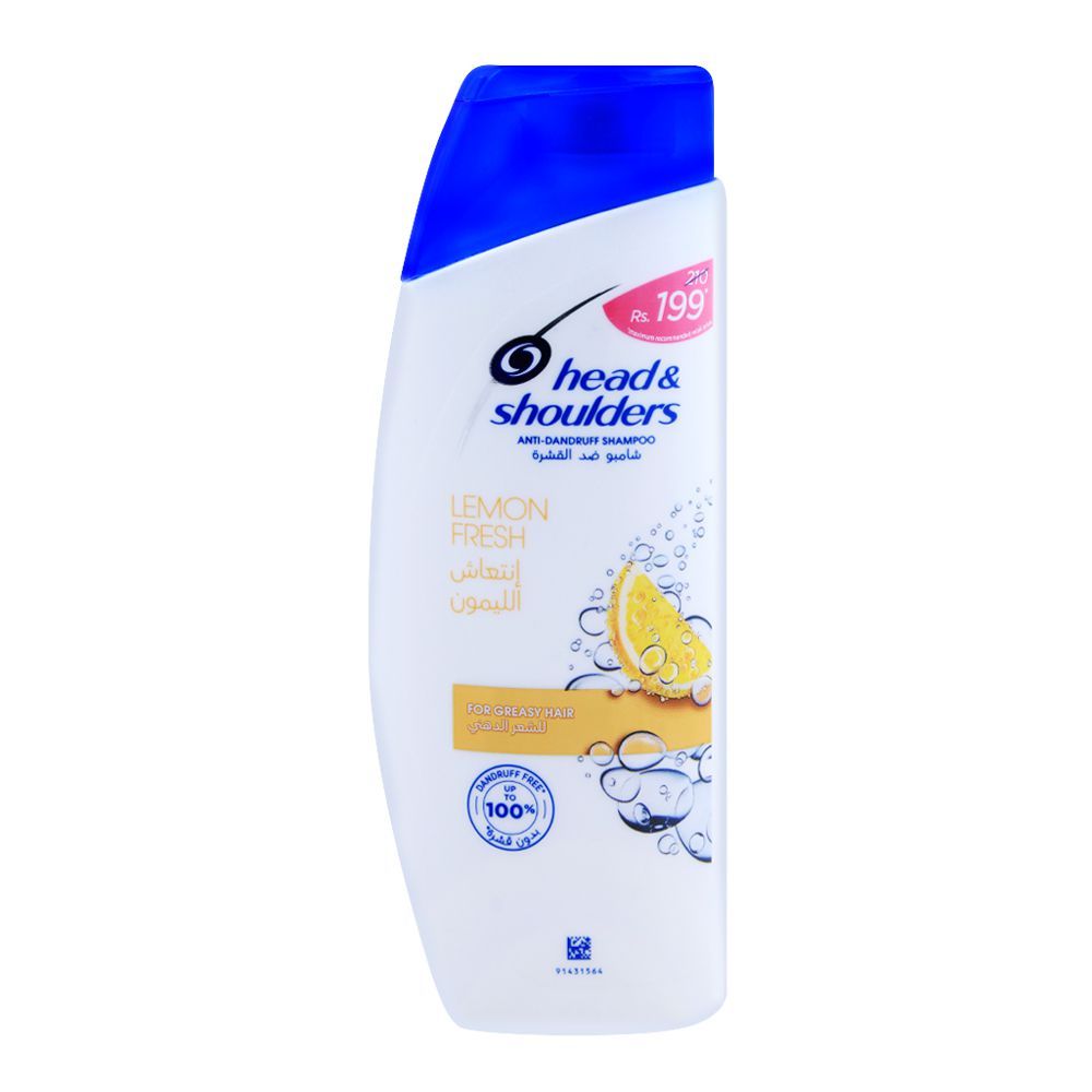 Head & Shoulders Lemon Fresh Anti-Dandruff Shampoo For Greasy Hair 200ml