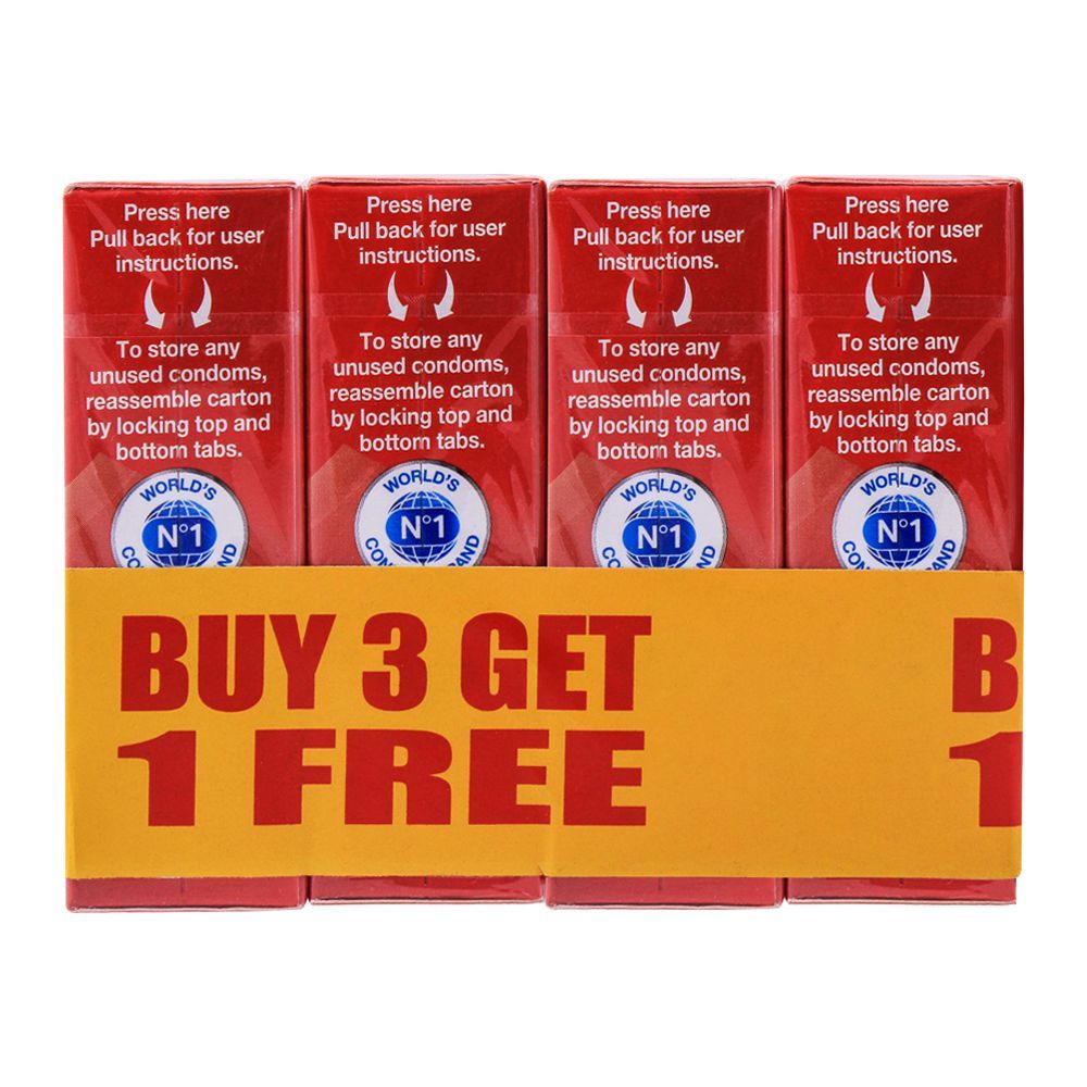Durex Fetherlite Thin Condoms, Buy 3 Get 1 Free