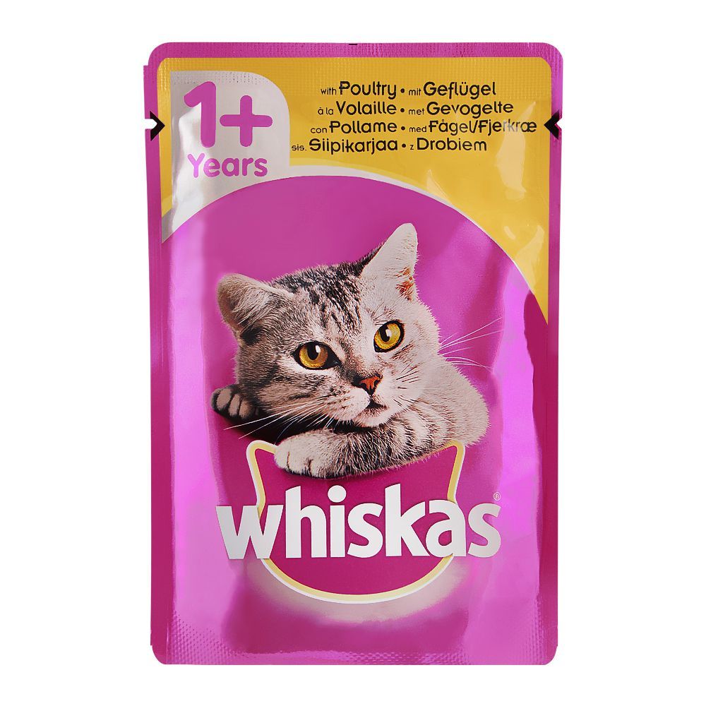 Whiskas Poultry In Jelly Cat Food, 1+ Years, 100g