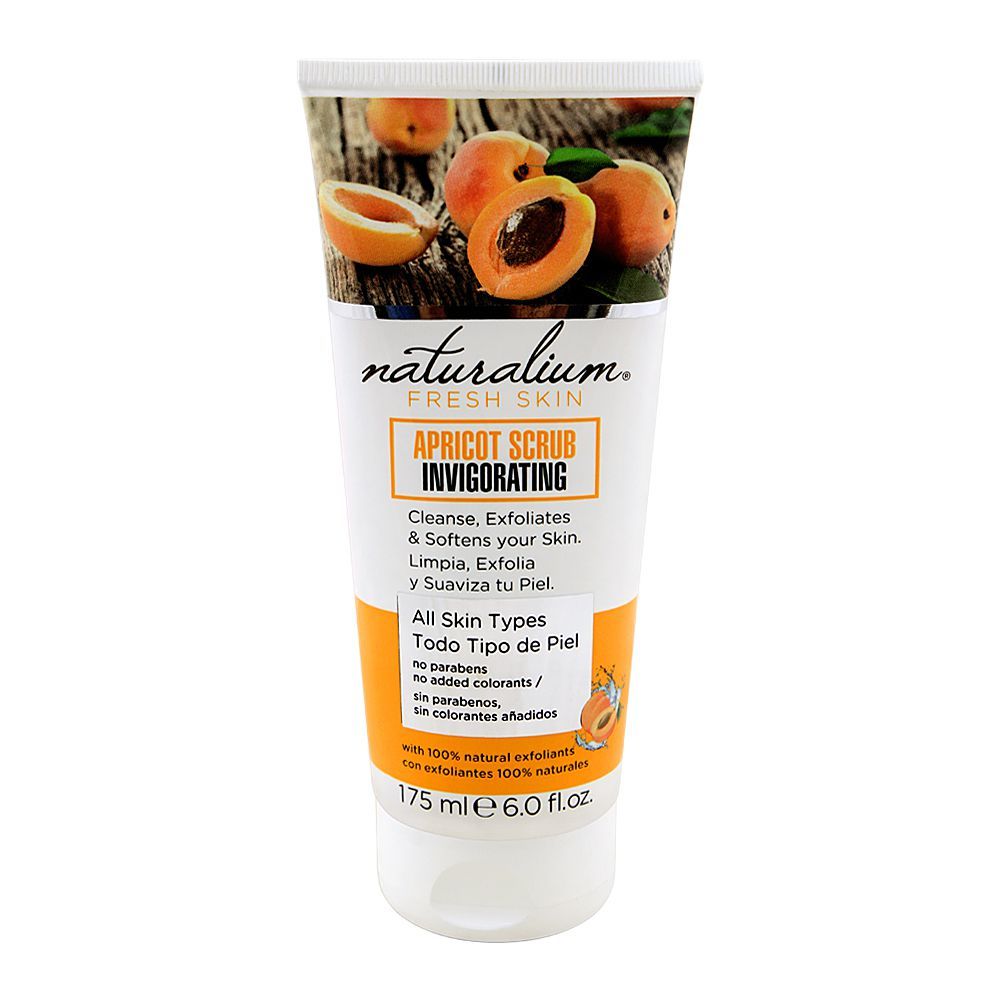 Naturalium Fresh Skin Apricot Scrub Invigorating, All Skin Types, 175ml