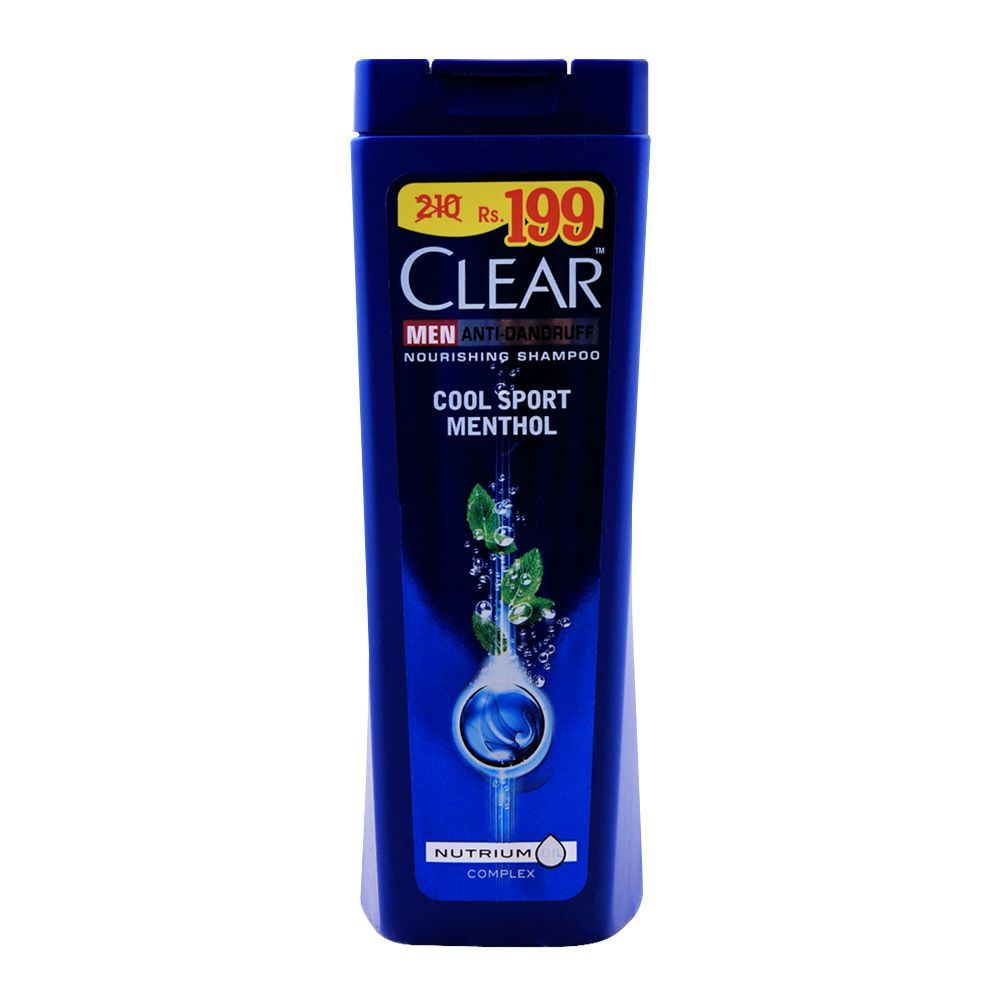 Clear Men Anti-Dandruff Cool Sport Menthol Shampoo, 200ml