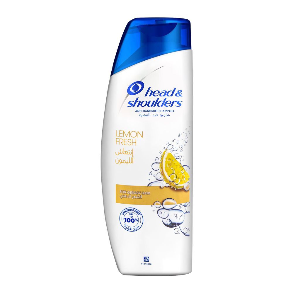 Head & Shoulders Lemon Fresh Shampoo, For Greasy Hair, 400ml
