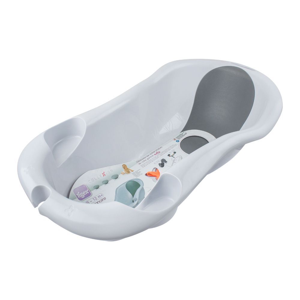 Tigex Baby Bath Tub, Light Grey/White, 370433