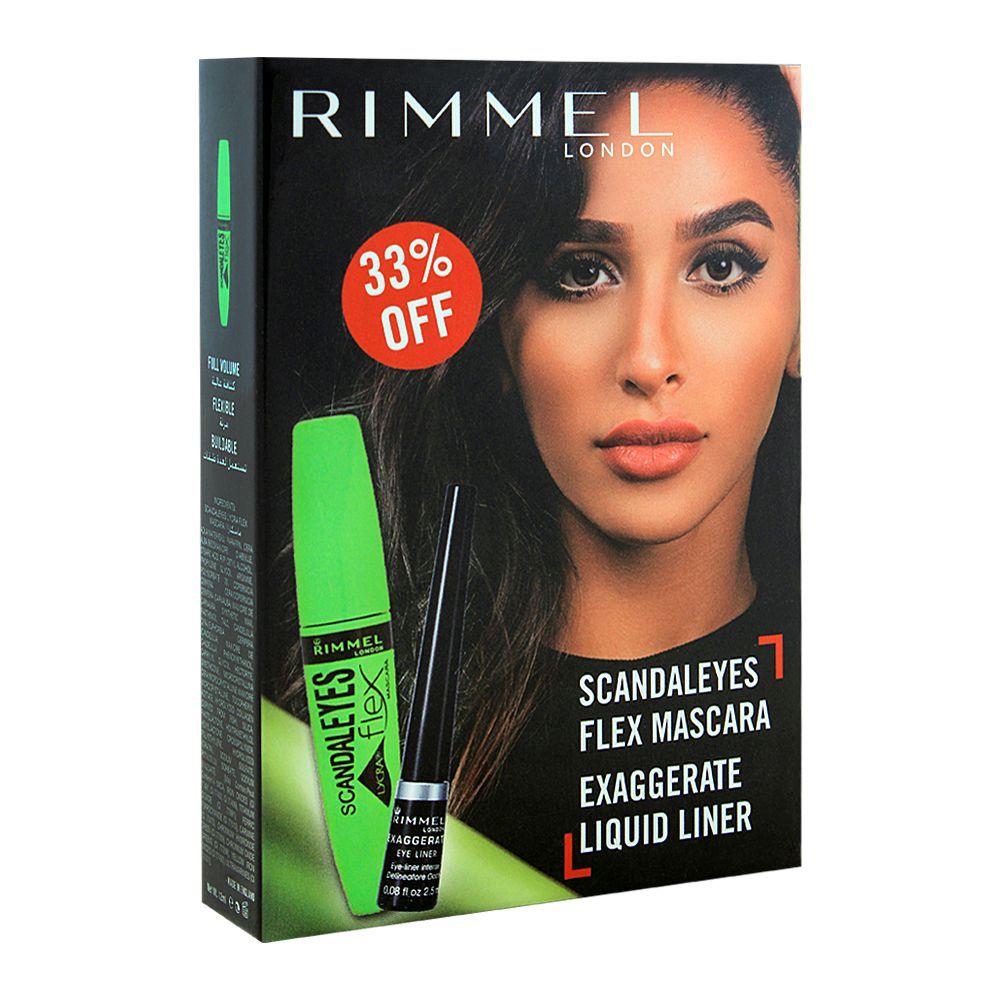 Rimmel Scandaleyes Flex Mascara + Exaggerate Liquid Liner 33% OFF