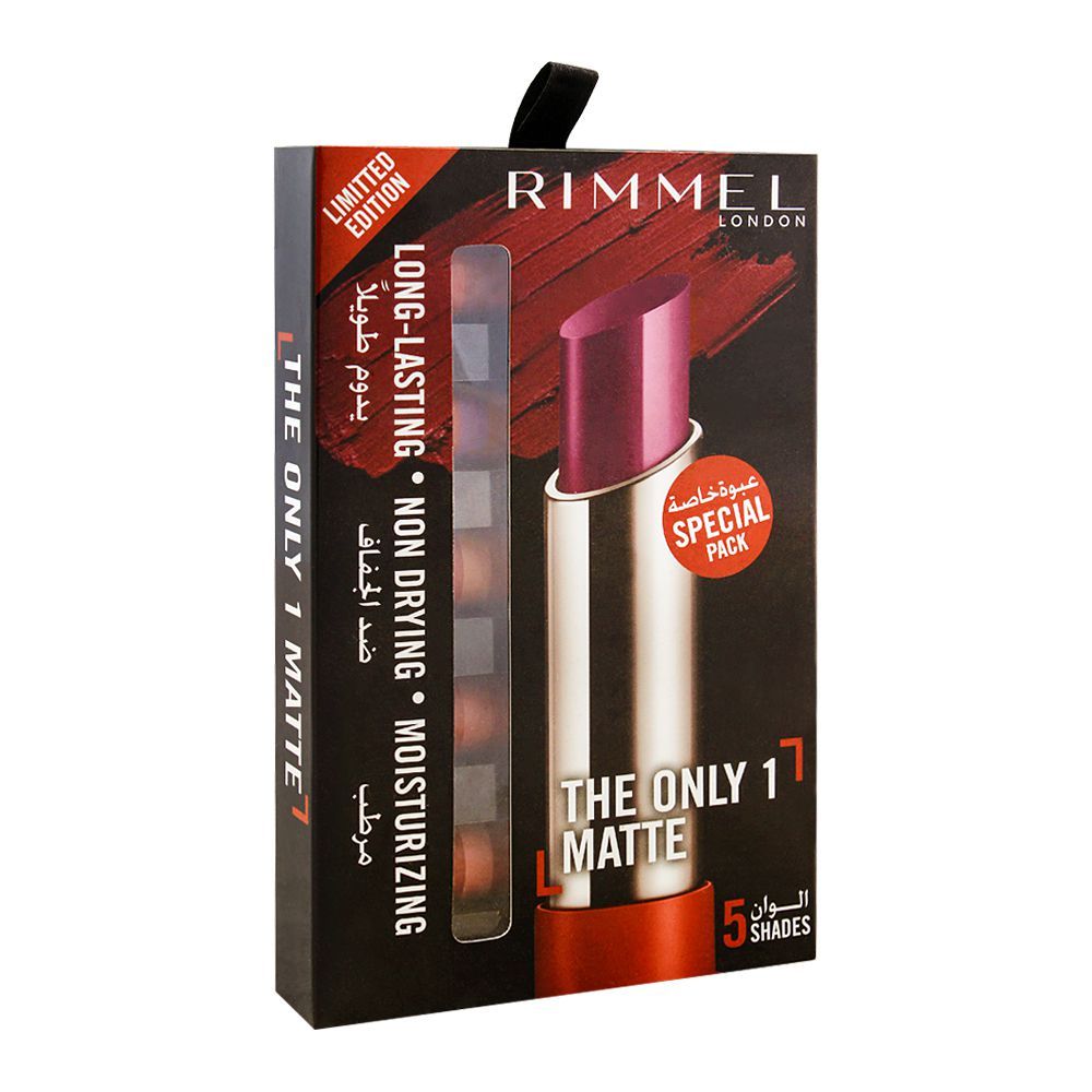 Rimmel The Only 1 Matte Lipstick 5 Shades Pack