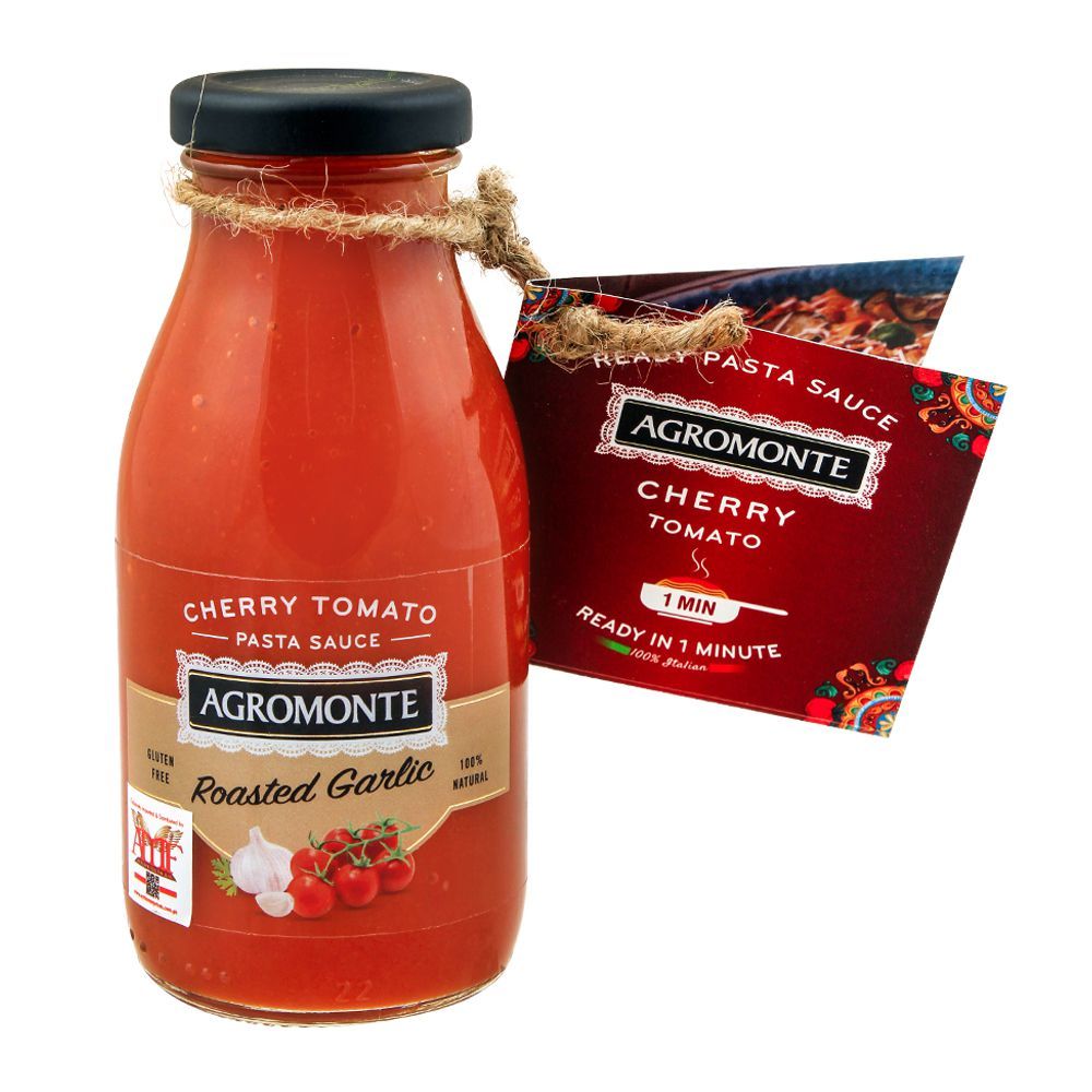 Agromonte Roasted Garlic Cherry Tomato Pasta Sauce, 260g