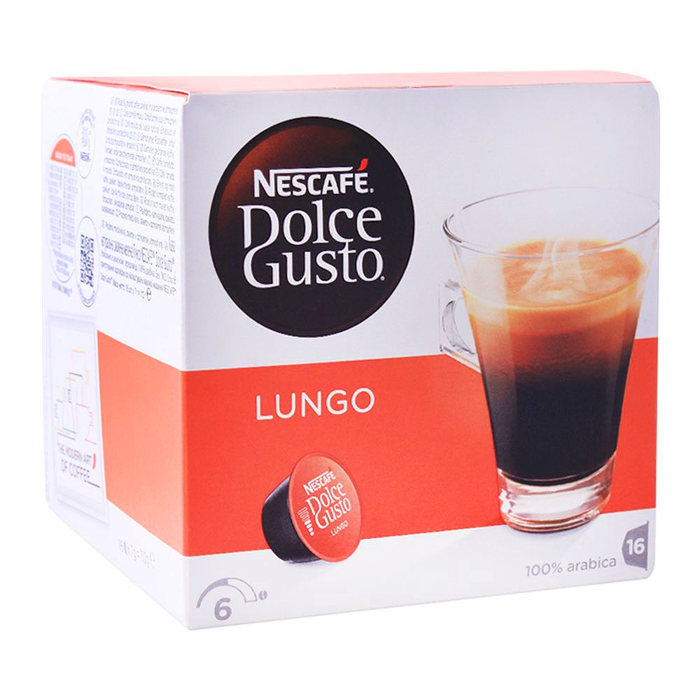 Nescafe Dolce Gusto Lungo Capsules, 16 Single Serve Pods