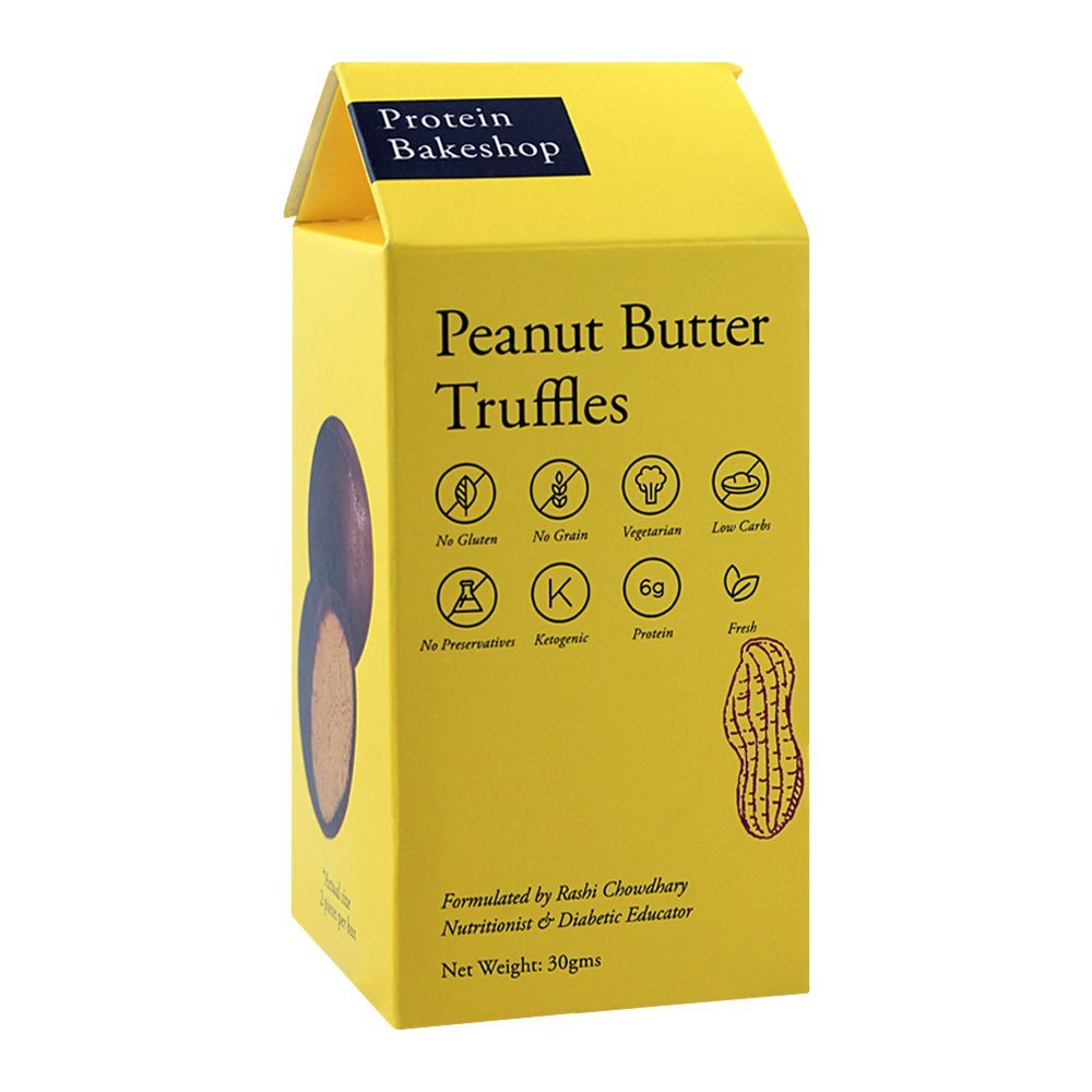 Protein Bakeshop Peanut Butter Truffles 30g, Gluten Free