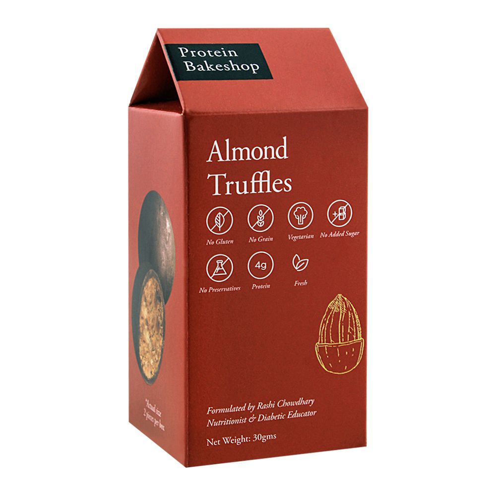 Protein Bakeshop Almond Truffles 30g, Gluten Free
